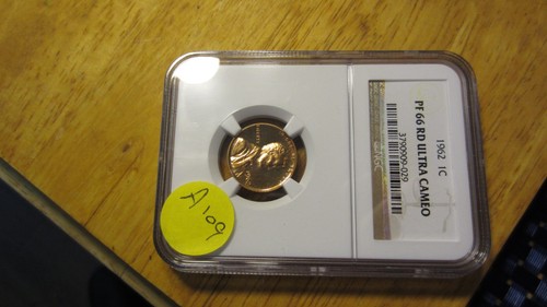 1962 Proof Lincoln Penny NGC PF66 Ultra Cameo A109