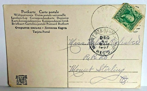 De colección 1907 Postal Periódico Niña Unión Postal Universal Eslovena PUBLICADA - Imagen 2 de 2