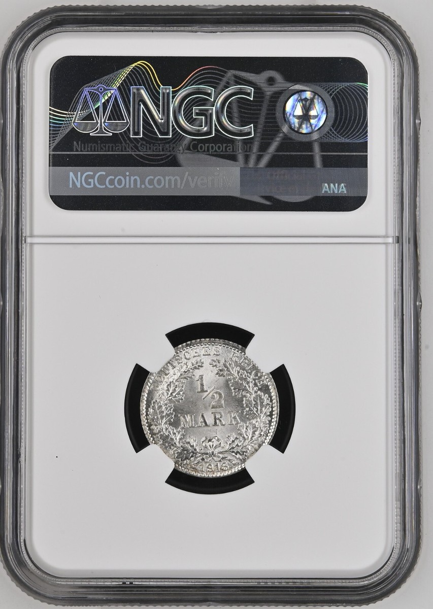 1917A 1918D ドイツ銀貨 2枚セット 古銭 1/2 Mark 1/2 mark 1917, Germany - uCoin.net