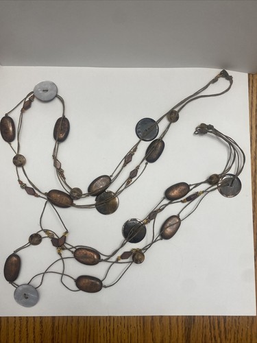 Teresa Goodall Perlen (2) Halsketten & (2) Ohrringe Boho Set - Bild 7 von 9