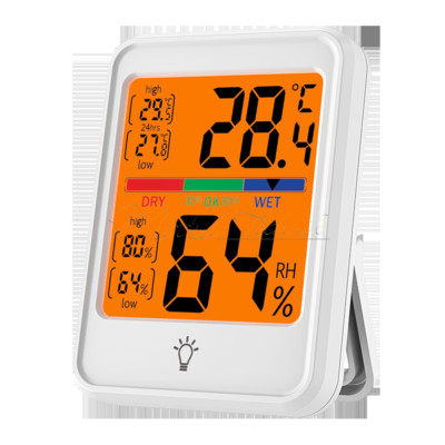 Indoor Thermometer Backlight Digital Room Thermometer LCD Thermometer Hygrometer