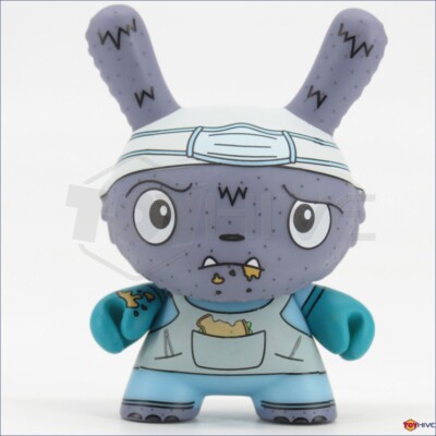 Kidrobot Dunny 2017 Scared Silly series Lunch Hour by The Bots 3'' vinyl figure