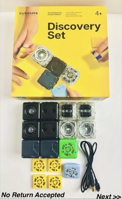 Cubelets Modular Robotics, 2 Batteries,9Cubes, 1 Bluetooth Hat, 4 Brick Adapters