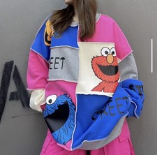 Elmo Sweater Graphic Print Sesame Street Cookie Monster Ernie XL the Muppet Show