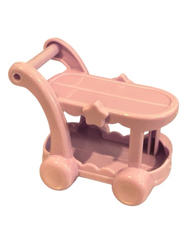 Kitchen Tea Cart with Stars Toy Lavender Purple 1.5" x 2.25"