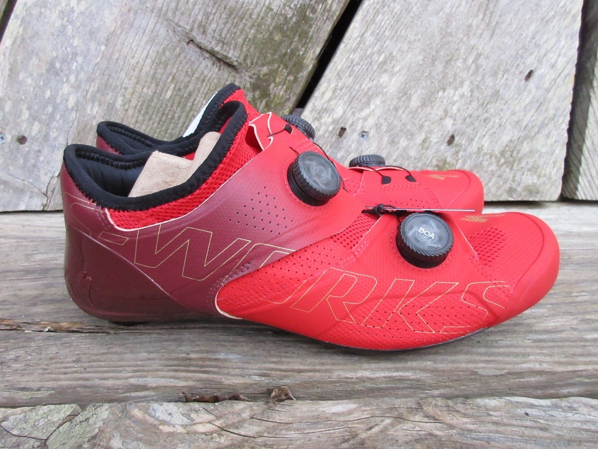 Specialized S-Works Ares Road Cycling Shoes Flo Red/Maroon Size 41