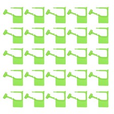 100Pcs Plastic Padlock Seals Tags - Blank Disposable Tamper-Proof Tag, Green