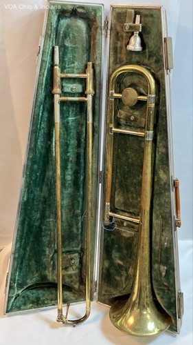 Besson Slide Trombone Model 2-20 w Case Needs Some TLC