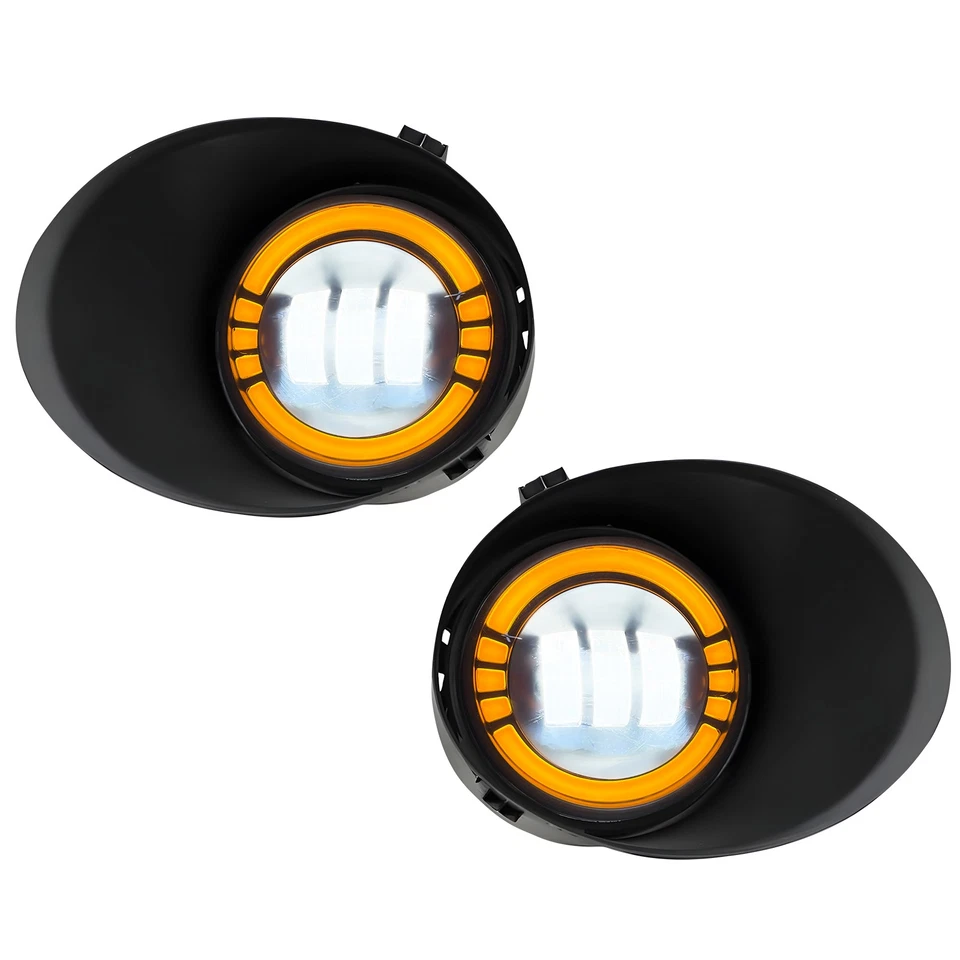 For 08-11 Sequoia 07-13 Toyota Tundra LED Fog Lights Bumper Lamps w/Cover Pair - Image 3 of 4