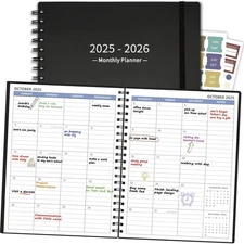 Monthly Planner 2025-2026 (7.4'' x 9.6''), 18 Months Calendar Planner from