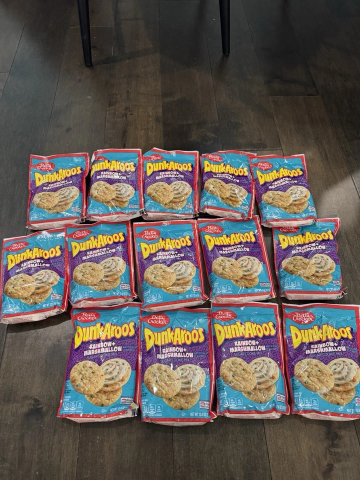 Betty Crocker Dunkaroos mezcla de galletas de azúcar, mejor hasta el 26 de agosto de 2025 LOTE de 14 Foto 4 de 4