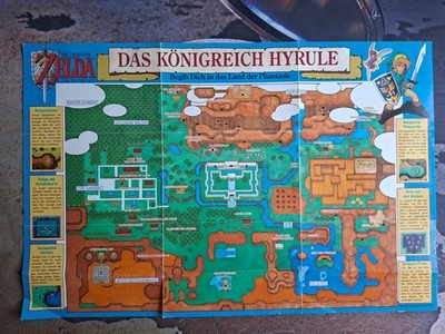 Zelda A Link to the Past - Super Nintendo (SNES), Karte von Hyrule