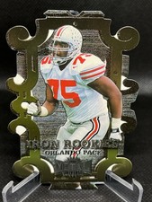 1997 Metal Universe Orlando Pace Iron Rookies Die-cut Football Insert Card #2
