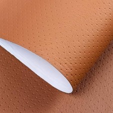 Breathable Perforated Self-Adhesive Leather Repair Patch 8x79inch Light Brown