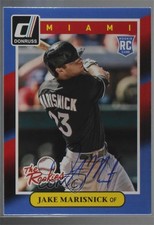 2014 Donruss The Rookies Box Set Signatures Series Jake Marisnick #33 Auto 2f4
