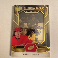 2021-22 SPx Shadow Box Auto 02/35 Moritz Seider #SBA-MS Auto Rookie