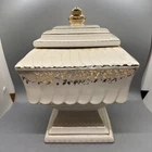 Vintage McCoy Pottery 22k Gold Trim Wedding Cookie Jar