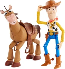 Mattel Disney Pixar's Toy Story 4 Woody and Bullseye 2-Character 11 Inch Pack