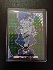 2022 Panini Mosaic - Clayton Kershaw #136 Green Mosaic Prizm