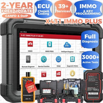 2025 LAUNCH X431 IMMO PLUS PAD VII Key Programming Car Diagnostic Tool ECU Clone