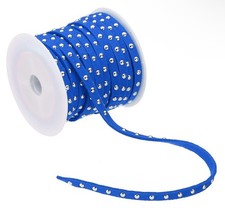 16.4ft Studded Faux Suede Cord Rope for Jewelry Making, Silver