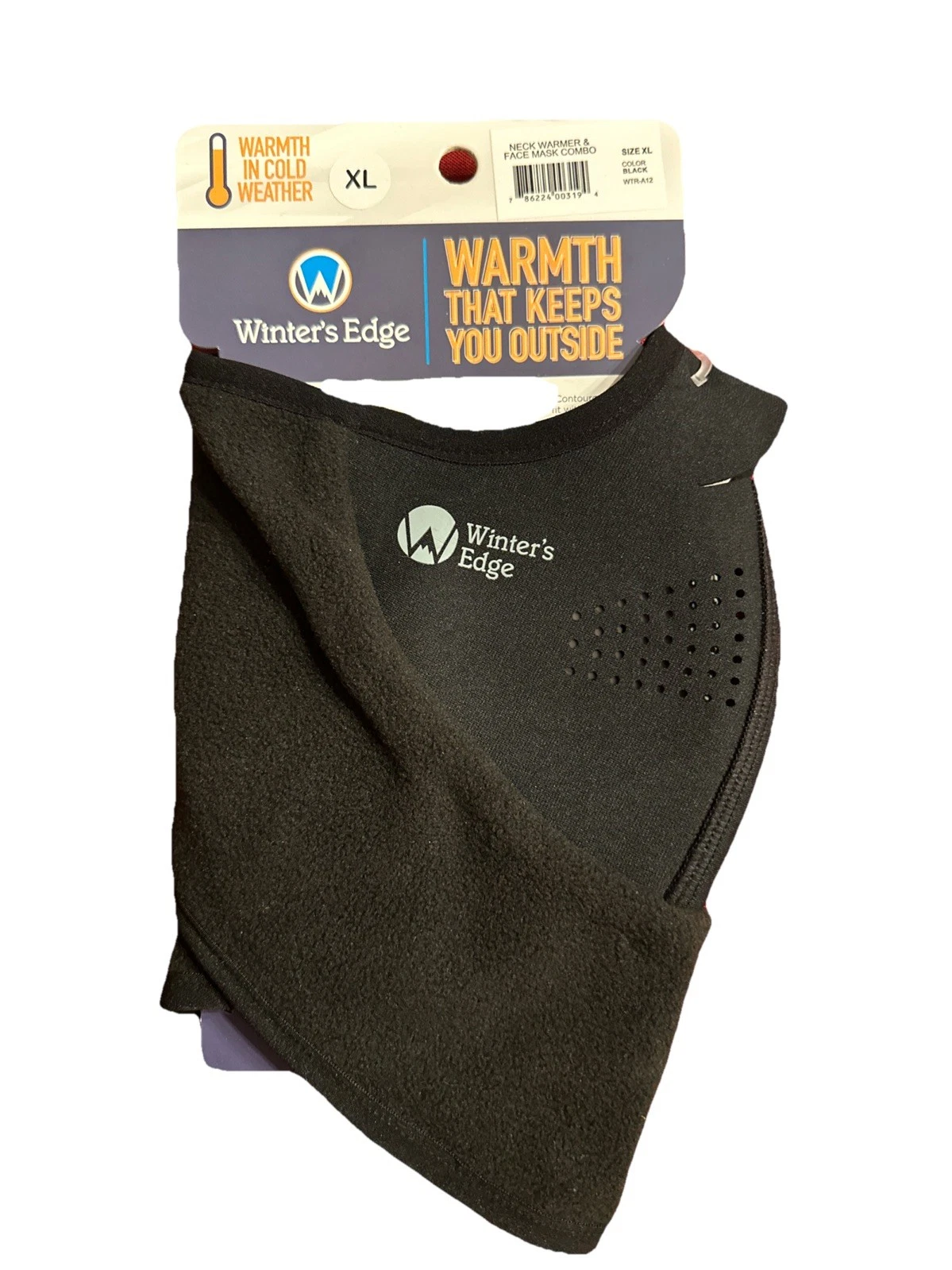 New! WintersEdge Neckwarmer & Facemask Combo Black Size XL
Opens in a new window or tab