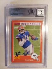 Kyle Pitts 2021 Score Draft Picks Retro Rookie Pink #75 Authentic Auto BGS 10 