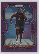 2020 Panini Prizm Rookie Purple Prizm 74/125 Marlon Davidson #347 6k2