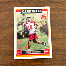 Topps Todd Watkins #338 Arizona Cardinals Football NFL 2006 Topps Rookie Card. rookie card picture