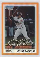 2010 Bowman Draft Chrome Picks Orange Refractor 7/25 Delino DeShields Jr 0c6