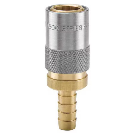 Parker Pc306v Hydraulic Quick Connect Hose Coupling, Brass Body, Sleeve Lock,