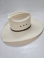 STETSON STANHOPE 10X STRAW COWBOY WESTERN HAT MEN'S SIZE 7