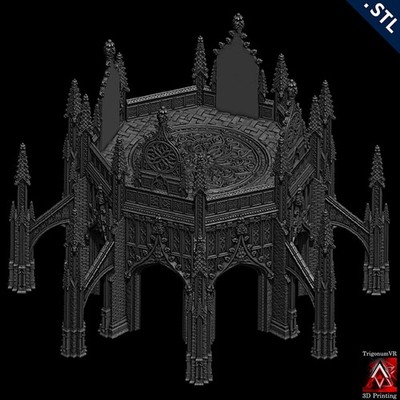 Grimdark Wargaming Imperial Gothic Schrein Plattform Gelände