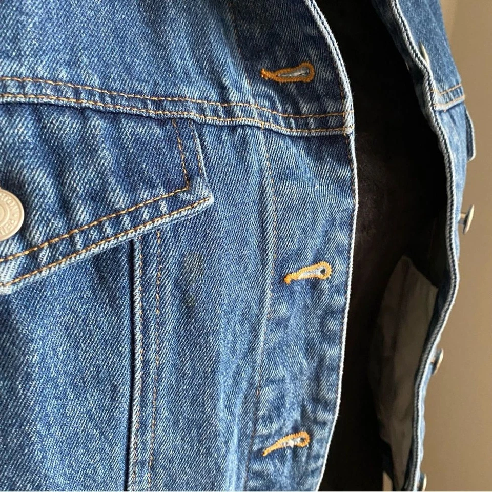 Pendleton Originals Vintage Western green wool denim jean jacket women’s large - Image 4 of 4