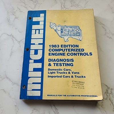 Mitchell 1983 Edition Computerized Engine Controls Diagnosis & Testing Manual