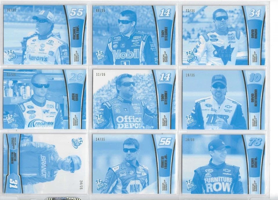 *2013 Press Pass COLOR PROOF CYAN PARALLEL #9 Kyle Busch-#06/35!-ONE CARD* - Image 4 of 4