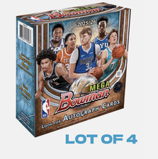 2025-26 Bowman Basketball Factory Sealed Mega Box - PRESALE - LOT OF 4