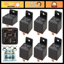 Waterproof 40/60A Relay Set - 6 Pack Heavy Duty Automotive Switches, High Perfor