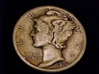 1936-S  Mercury Dime,  Fine Grade.
