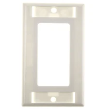 PASS & SEYMOUR PS26-W DECORATOR FACEPLATE, SINGLE GANG, WHITE (5 PACK)