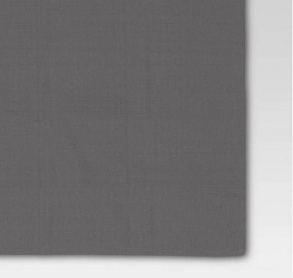 Rectangular Tablecloth Solid Gray 60" x 104" - Threshold - Image 3 of 4