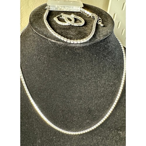 Stunning CZ 3 Piece Set including Bracelet by Kenneth Jay Lane NWT