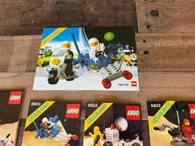 LEGO Vintage Instruction Book 6870 6803 6823 6822 Pamphlet 1983 Legoland Space