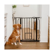 Carlson Extra Wide Walk Through Pet Gate with Small Pet Door, Inclu... Fast Ship