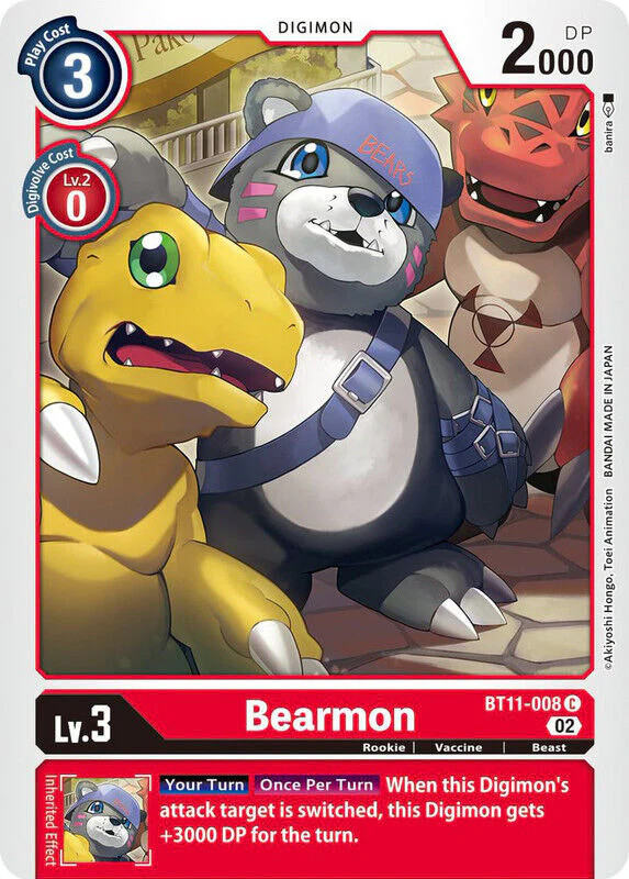 Bearmon BT11-008 C Dimensional Phase Digimon TCG