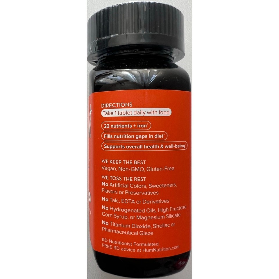 HUM Base Control - Daily Women's Multivitamin & Minerals w/B Complex ...