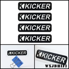 Kicker waterproof Sticker logo badge 77mm 3.0" X19mm 0.75" 