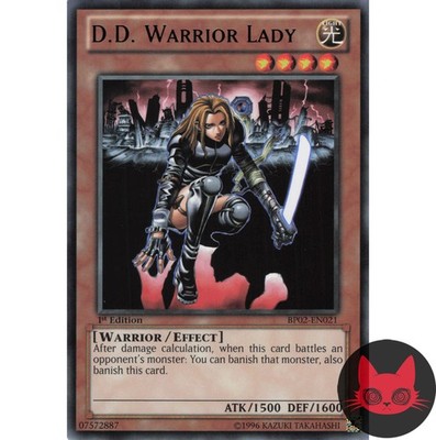 Yugioh D.D. Warrior Lady BP02-EN021 Rare 1st Edition NM