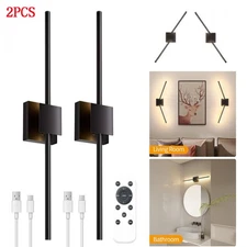 2PK Foldable Modern LED Wall Light Long Strip Sconce Stairs Bar Linear Wall Lamp
