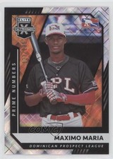 2021 Panini Elite Extra Edition Prime Numbers A 123/185 Maximo Maria #185 0g4